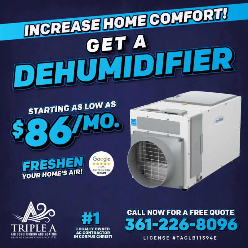 Whole-home dehumidifier from $86/mo